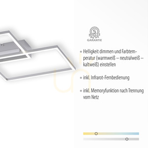Plafond IVEN 14018-55 Silber 2xLED 3 Plafond IVEN 14018-55 Silber 2xLED small 3