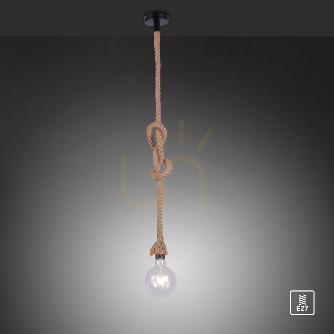 Anzeige ROPE Pendelleuchte 15481-18 Braun 1xE27 ROPE Pendelleuchte 15481-18 Braun 1xE27