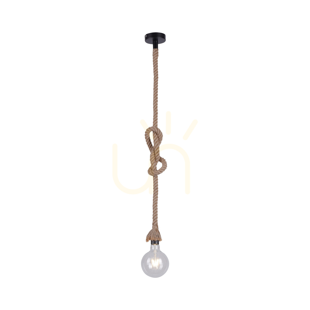 Zeige ROPE Pendelleuchte 15481-18 Braun 1xE27 ROPE Pendelleuchte 15481-18 Braun 1xE27
