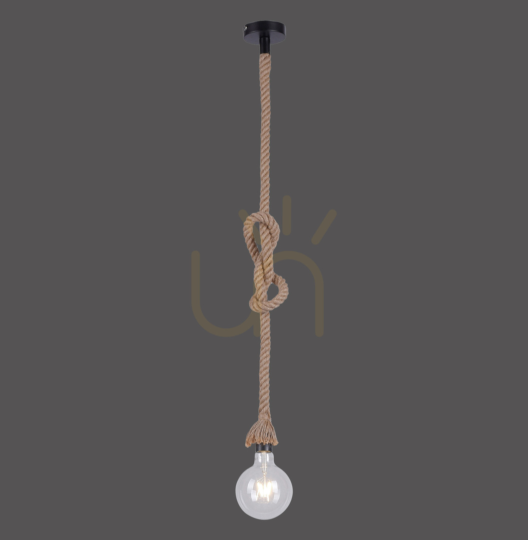 Prüfen ROPE Pendelleuchte 15481-18 Braun 1xE27 ROPE Pendelleuchte 15481-18 Braun 1xE27