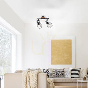 Plafond JARO 15672-78 Schwarz 2xE27 small 2