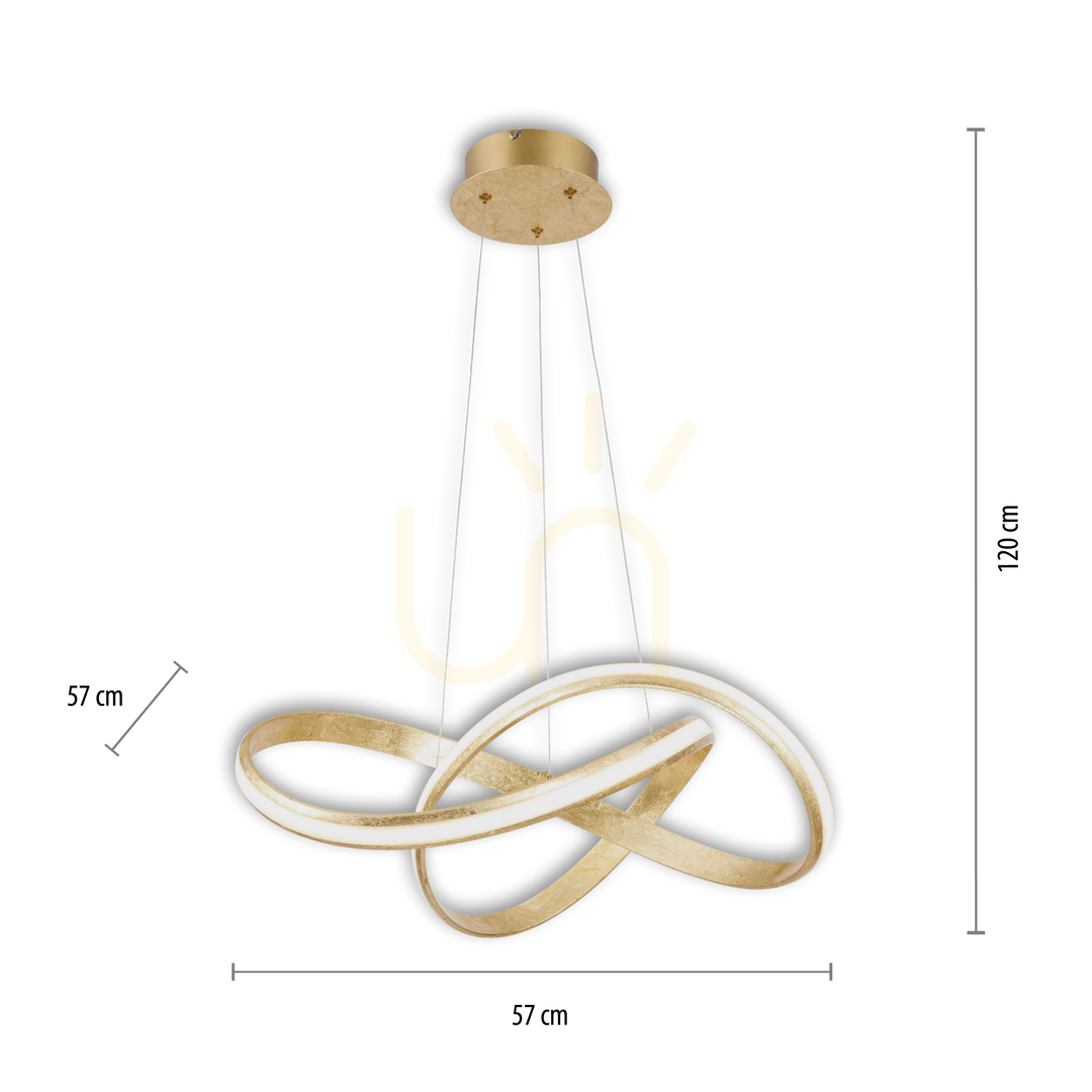 Anzeige MELINDA Pendelleuchte 8291-12 Gold 1xLED MELINDA Pendelleuchte 8291-12 Gold 1xLED
