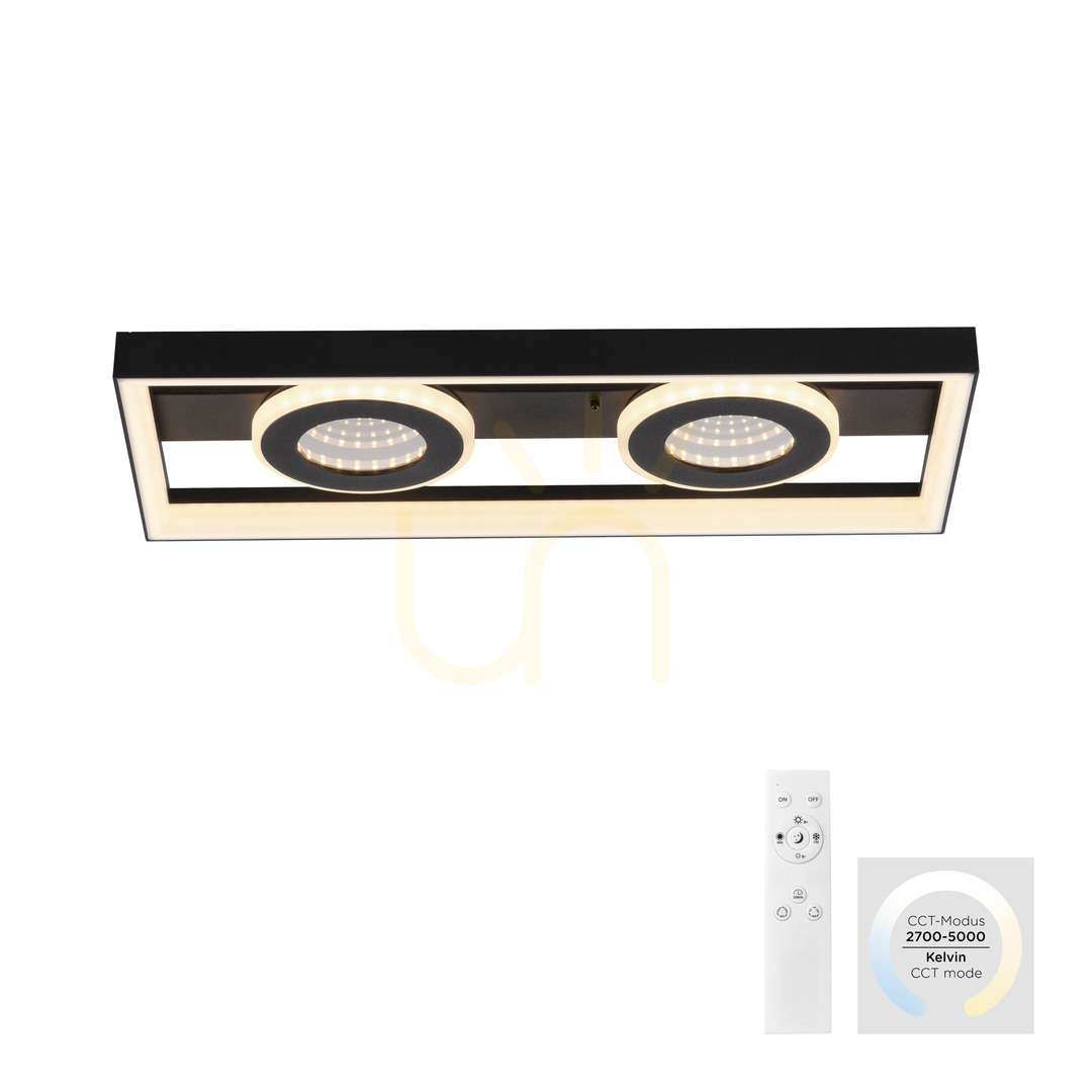 Aussicht Plafond TRAFORO 6854-18 Schwarz 1xLED Plafond TRAFORO 6854-18 Schwarz 1xLED