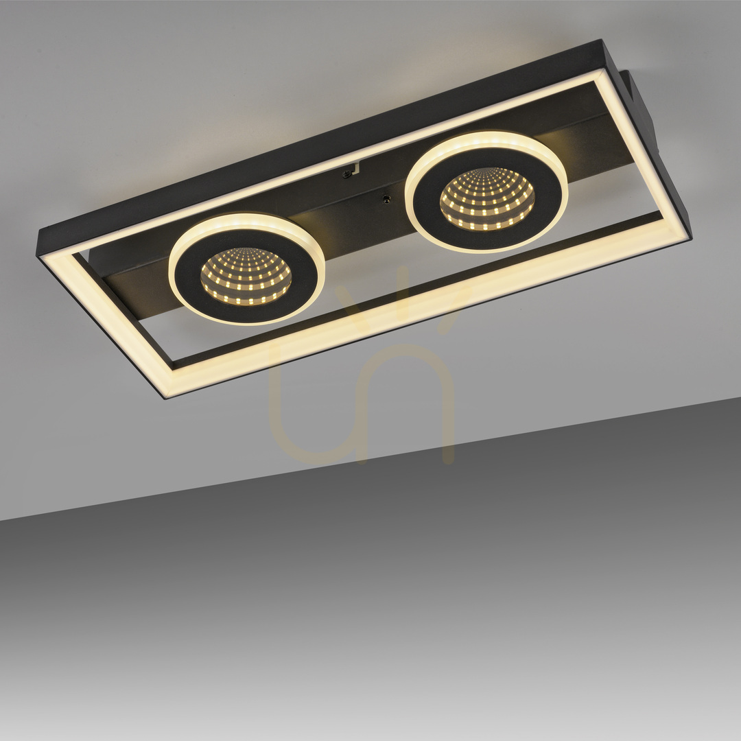 Zeige Plafond TRAFORO 6854-18 Schwarz 1xLED Plafond TRAFORO 6854-18 Schwarz 1xLED