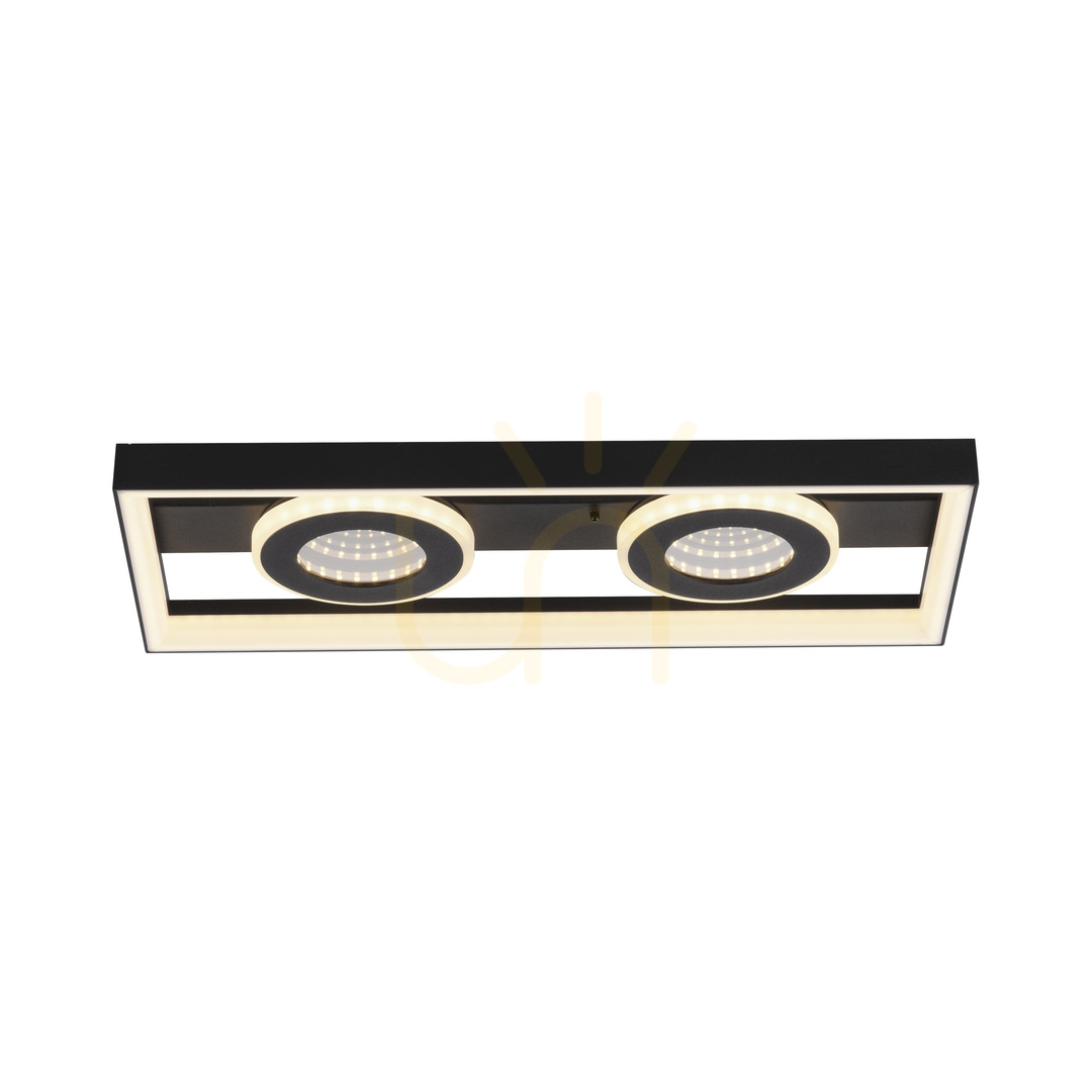 Prüfen Plafond TRAFORO 6854-18 Schwarz 1xLED Plafond TRAFORO 6854-18 Schwarz 1xLED