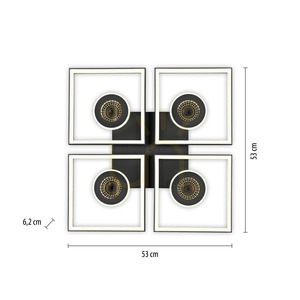 TRAFORO 6855-18 Plafond Schwarz 1xLED small 13