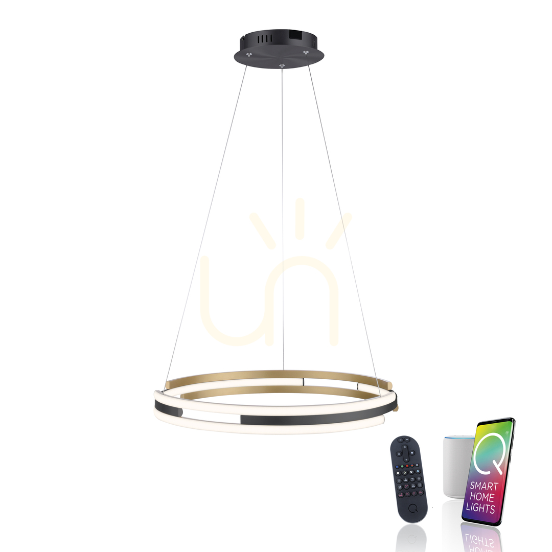 Aussicht Q-BELUGA 2051-60 Braun 1xLED Pendelleuchte Q-BELUGA 2051-60 Braun 1xLED Pendelleuchte
