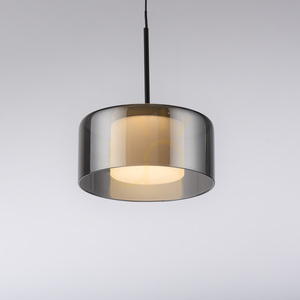 Paul Neuhaus RIKA 2112-18 LED-Pendelleuchte, schwarz mit rauchfarbenem Schirm, 15 cm small 9