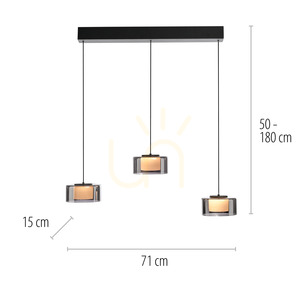 RIKA Pendelleuchte 2113-18 Schwarz 3xLED 8 RIKA Pendelleuchte 2113-18 Schwarz 3xLED small 8
