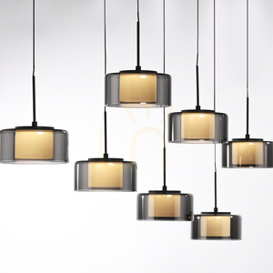 RIKA Pendelleuchte 2115-18 Schwarz 7xLED small 10