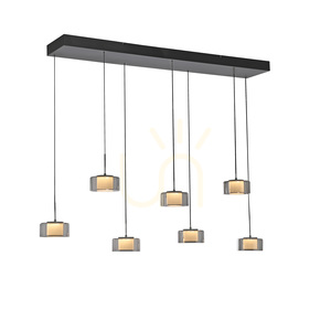 RIKA Pendelleuchte 2115-18 Schwarz 7xLED small 7