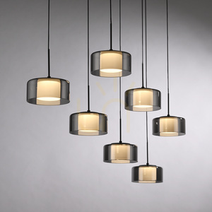 RIKA Pendelleuchte 2115-18 Schwarz 7xLED small 9