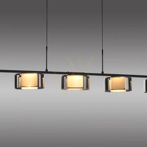 RIKA Pendelleuchte 2116-18 Schwarz 5xLED small 9