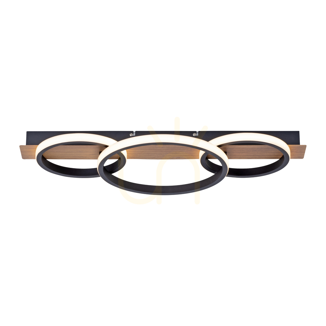 Aussicht TROOPER Plafond 15616-78 Holz 1xLED TROOPER Plafond 15616-78 Holz 1xLED