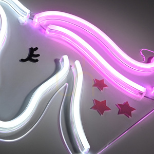 LED-Wandleuchte Paul Neuhaus NEON-UNICORN 85025-70 – Einhorn, rosa-weiß, 33 cm small 8