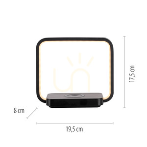 OMARI Tischleuchte 11019-18 Schwarz 1xLED small 8