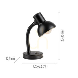 Zuma Line FLEXI 11080-18 Tischleuchte schwarz E27 small 8