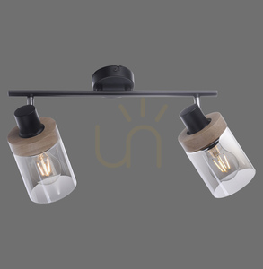 PASQUAL Wandleuchte 11312-18 Schwarz 2xE27 0 PASQUAL Wandleuchte 11312-18 Schwarz 2xE27 small 0