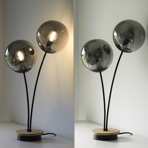 GREEN WIDOW Tischlampe 11390-79 Schwarz 2xE14. small 14