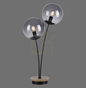 GREEN WIDOW Tischlampe 11390-79 Schwarz 2xE14. small 0
