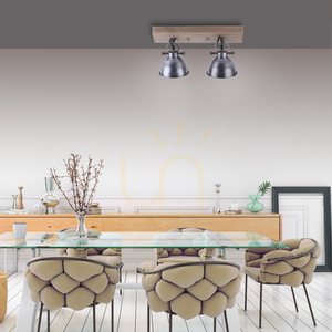 Plafond SAMIA 11982-77 Silber 2xE14 small 2