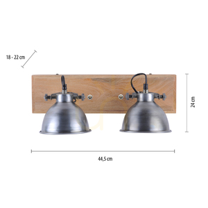 Plafond SAMIA 11982-77 Silber 2xE14 small 7