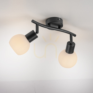 Plafond LOKI 12151-18 Schwarz 2xE14 small 11