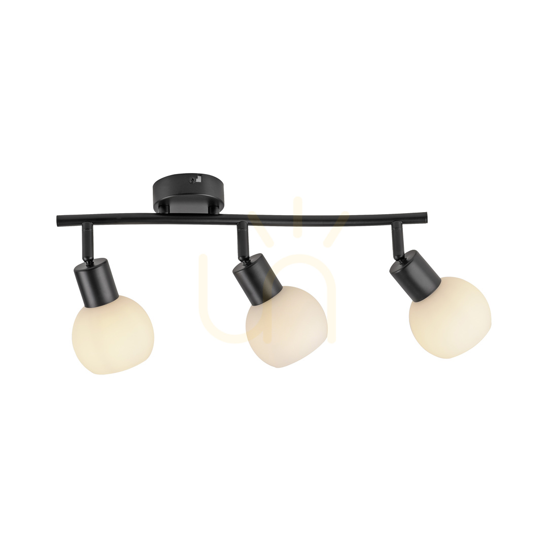 Aussicht Plafond LOKI 12152-18 Schwarz 3xE14 Plafond LOKI 12152-18 Schwarz 3xE14