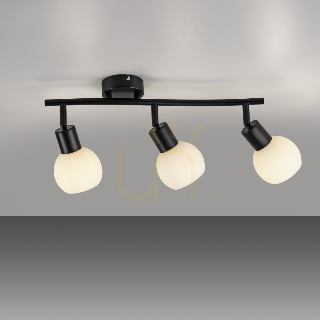 Prüfen Plafond LOKI 12152-18 Schwarz 3xE14 Plafond LOKI 12152-18 Schwarz 3xE14