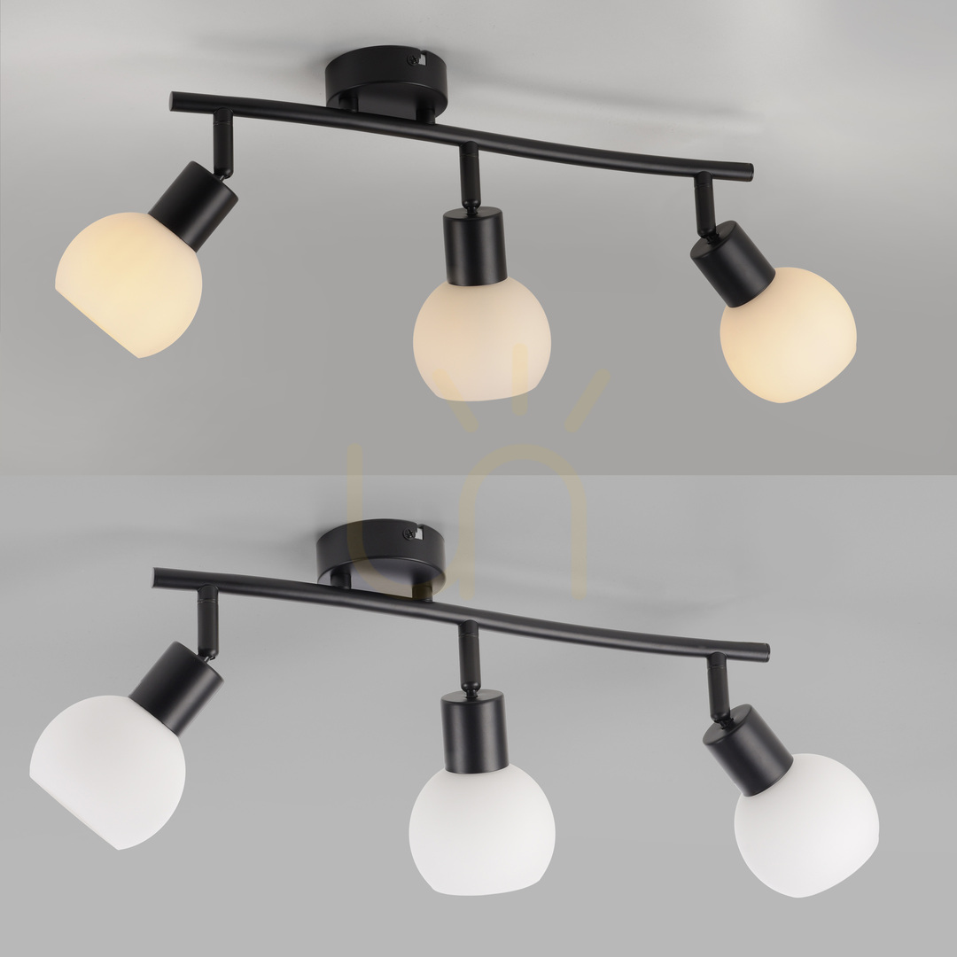 Anzeige Plafond LOKI 12152-18 Schwarz 3xE14 Plafond LOKI 12152-18 Schwarz 3xE14