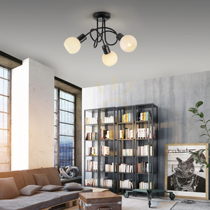 Plafond LOKI 12153-18 Schwarz 3xE14 small 2