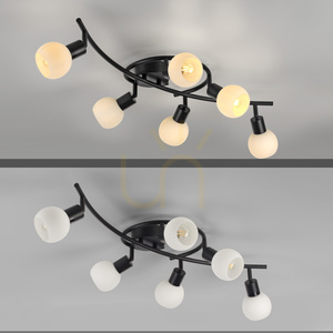 Plafond LOKI 12155-18 Schwarz 6xE14 small 13
