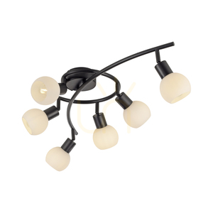 Plafond LOKI 12155-18 Schwarz 6xE14 small 14