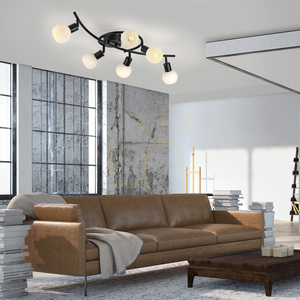 Plafond LOKI 12155-18 Schwarz 6xE14 small 2