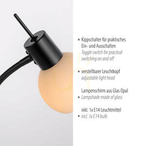 LOKI Tischleuchte 12156-18 Schwarz 1xE14 3 LOKI Tischleuchte 12156-18 Schwarz 1xE14 small 3