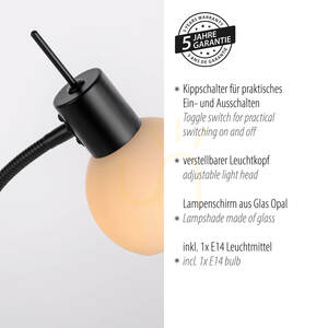 LOKI Tischleuchte 12156-18 Schwarz 1xE14 4 LOKI Tischleuchte 12156-18 Schwarz 1xE14 small 4