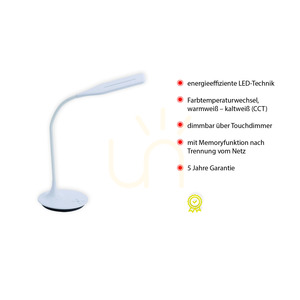 RAFAEL Tischleuchte 13061-16 Weiß 1xLED small 3