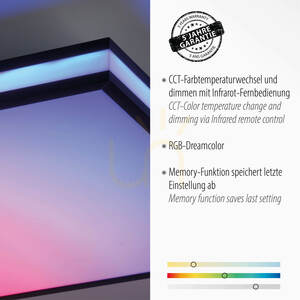 Plafond MARIO BLACK 14110-18 Schwarz 1xLED small 3