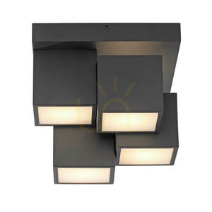 TETRIS Plafond 14114-18 Schwarz 4xLED small 1