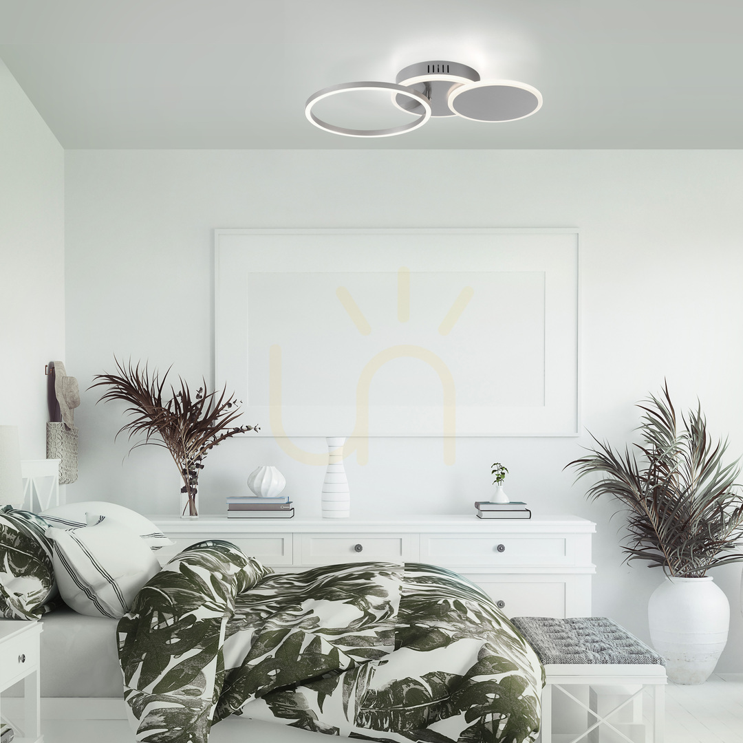 Vorschau SEVENT Plafond 14116-55 Silber 1xLED SEVENT Plafond 14116-55 Silber 1xLED