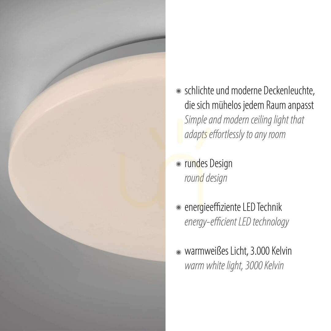 Anzeige Plafond URANUS 14165-16 Weiß 1xLED Plafond URANUS 14165-16 Weiß 1xLED