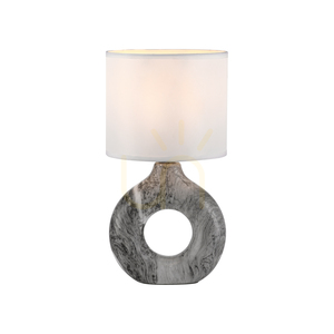 CARARA Tischleuchte 14193-15 Grau 1xE27 1 CARARA Tischleuchte 14193-15 Grau 1xE27 small 1