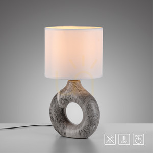 CARARA Tischleuchte 14193-15 Grau 1xE27 12 CARARA Tischleuchte 14193-15 Grau 1xE27 small 12