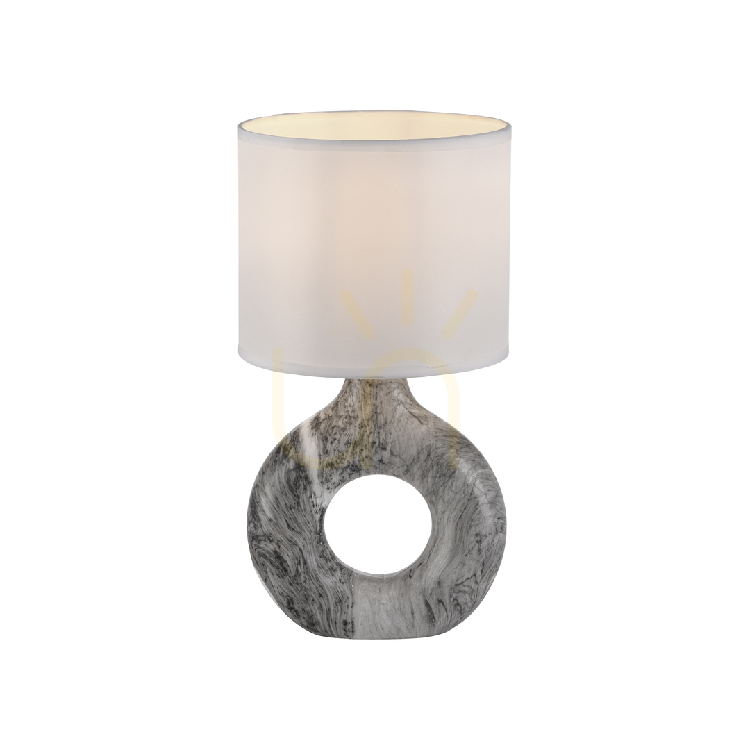 Zeige CARARA Tischleuchte 14193-15 Grau 1xE27 CARARA Tischleuchte 14193-15 Grau 1xE27