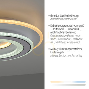 Plafond TOLAGO 14282-16 Weiß 2xLED small 3