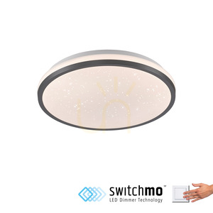 Plafond KYLE14293-18 Schwarz 1xLED small 1