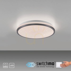 Plafond KYLE14293-18 Schwarz 1xLED small 12