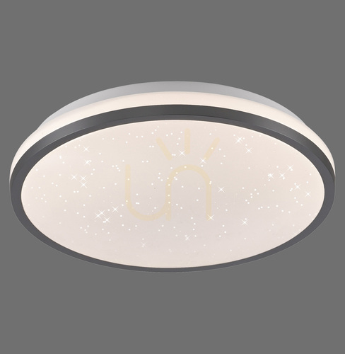 Prüfen Plafond KYLE14293-18 Schwarz 1xLED