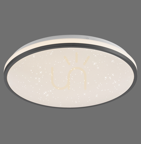 Prüfen Plafond KYLE14294-18 Schwarz 1xLED