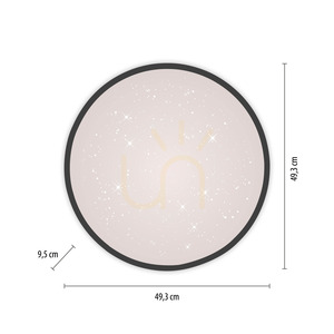 Deckenleuchte Paul Neuhaus / JUST LIGHT Kyle 14295-18, LED, Ø 49,3 cm, Switchmo small 8